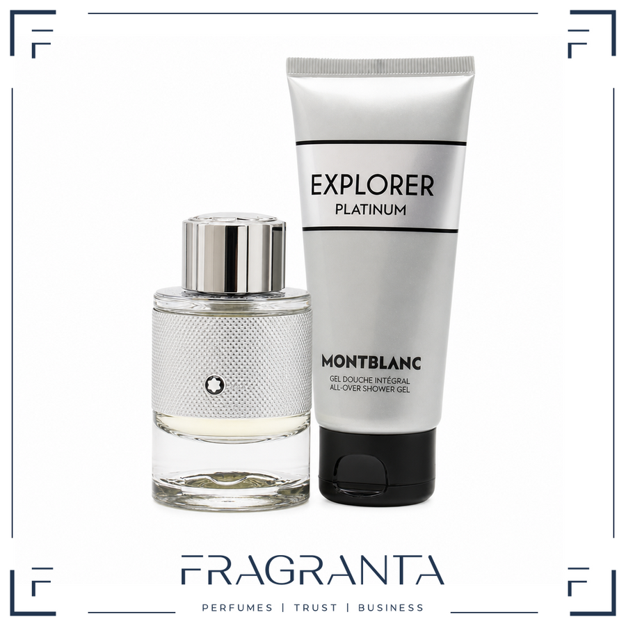 Montblanc Explorer Platinum Set EdP 60 ml + Duschgel 100 ml – Produktbild